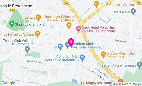 Localisation Carrefour Market