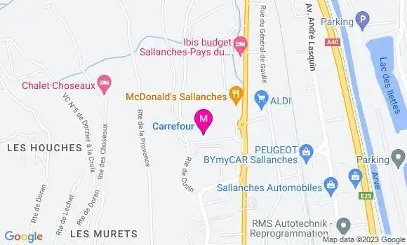 Localisation Carrefour Sallanches