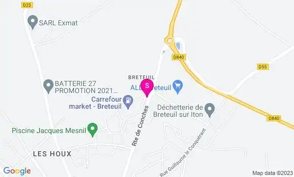 Localisation Carrefour Market
