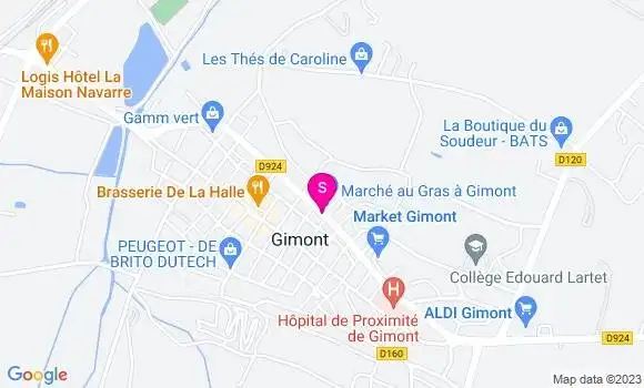 Localisation Carrefour Market