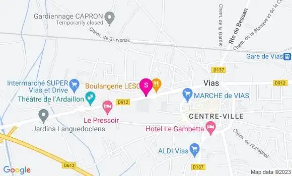 Localisation Intermarché Station