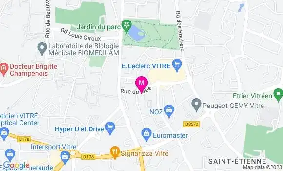 Localisation Station Leclerc