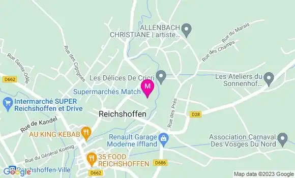 Localisation Supermarchés Match