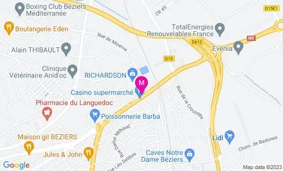 Localisation Station Eni