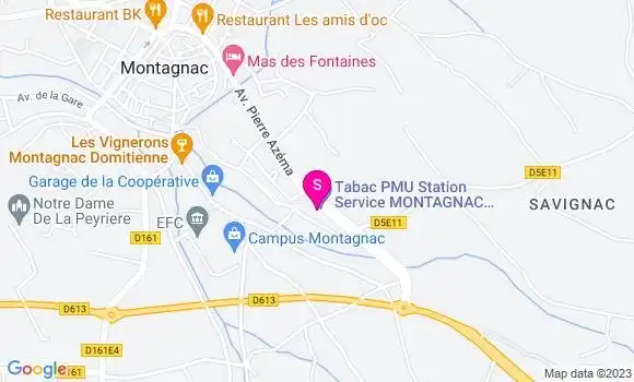 Localisation Tabac Station Services