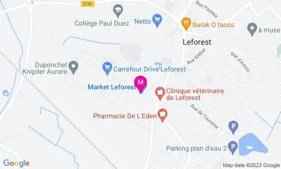 Localisation Station Carrefour