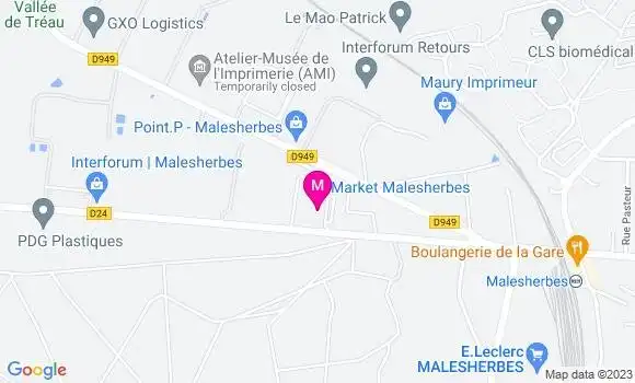 Localisation Carrefour Market