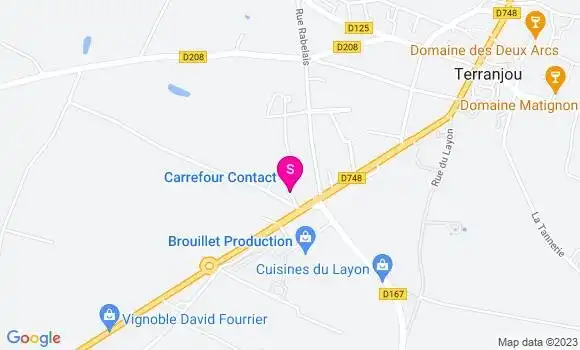 Localisation Carrefour Station