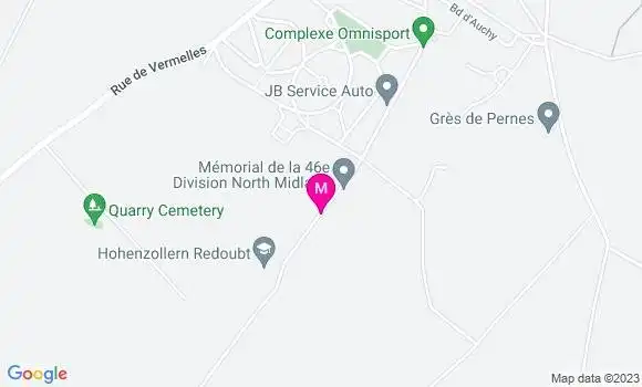 Localisation Carrefour Auchy
