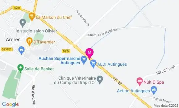 Localisation Auchan