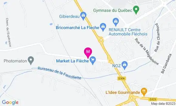 Localisation Station Carrefour