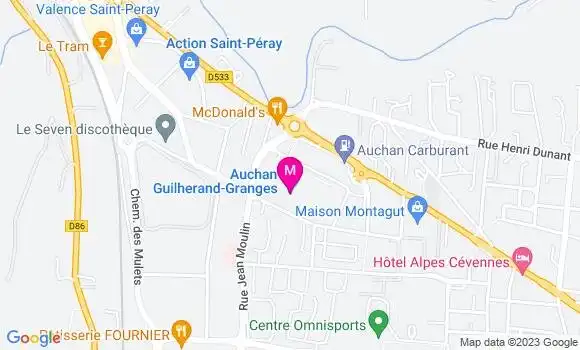 Localisation Auchan