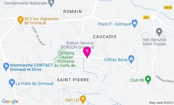 Localisation Station Bergon