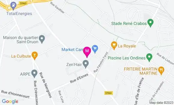 Localisation Carrefour Market