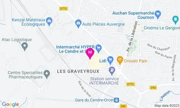Localisation Intermarché Station