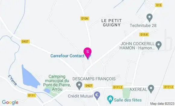 Localisation Carrefour Contact