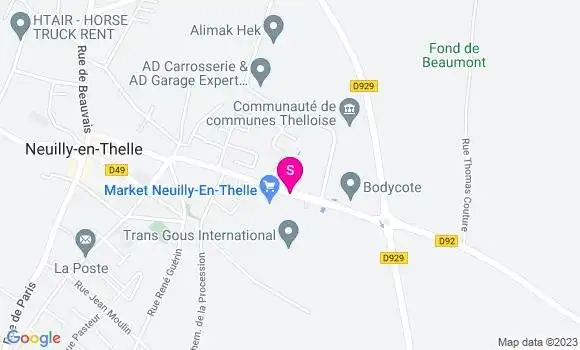 Localisation Carrefour Market