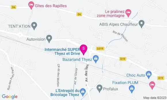 Localisation Intermarché Station