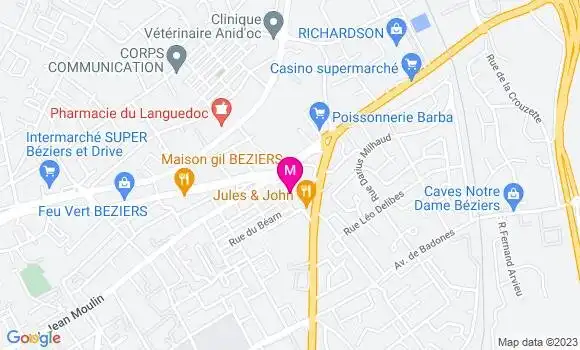 Localisation Supermarché Casino