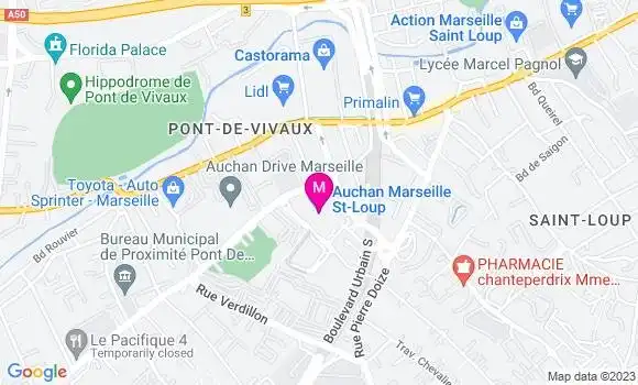 Localisation Auchan