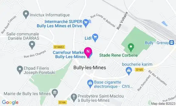 Localisation Carrefour Market