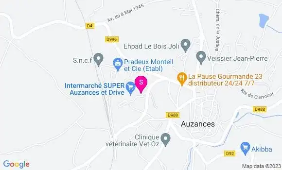 Localisation Intermarché Station