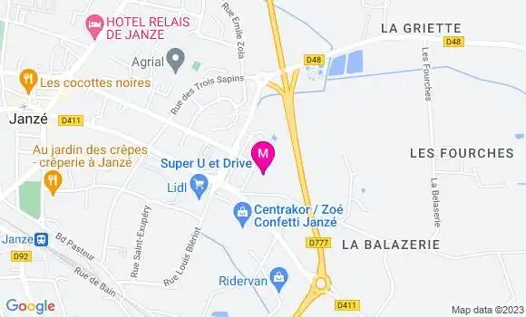 Localisation Super U