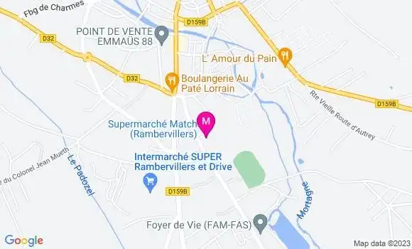 Localisation Supermarché Match
