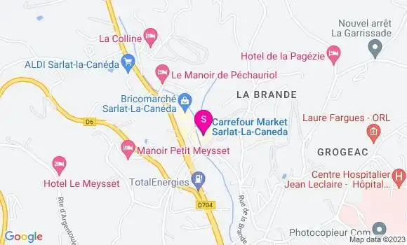 Localisation Carrefour Market