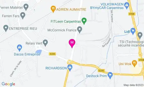 Localisation Comtat Carburants