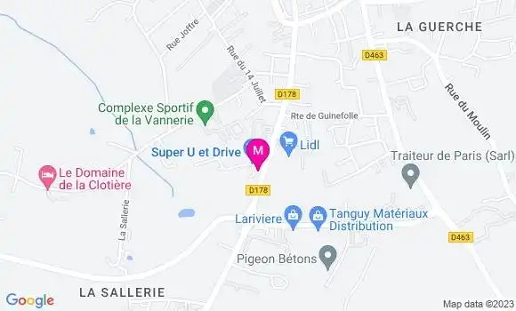 Localisation Station U