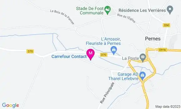 Localisation Carrefour Contact