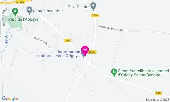 Localisation Station Origny