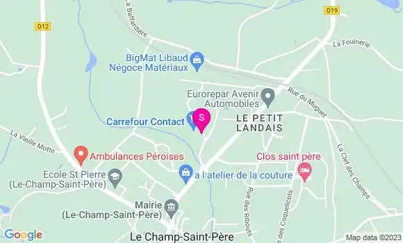 Localisation Carrefour Station