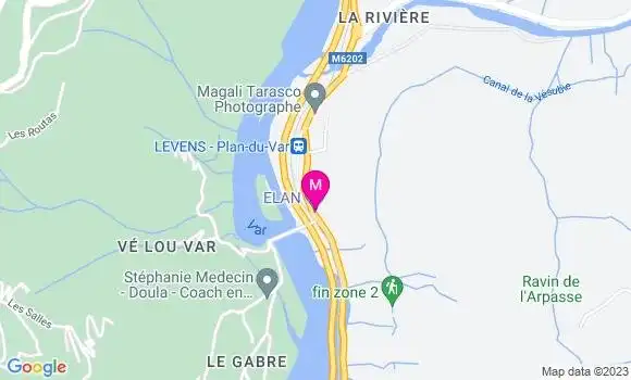 Localisation Station Elan