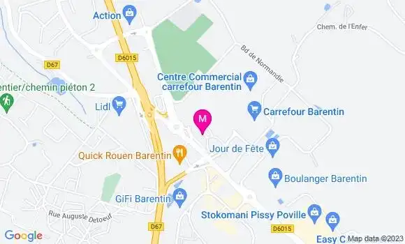 Localisation Station Carrefour