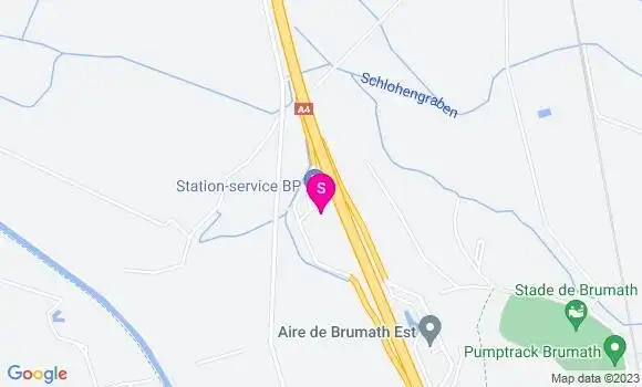 Localisation Aire de Brumath Ouest