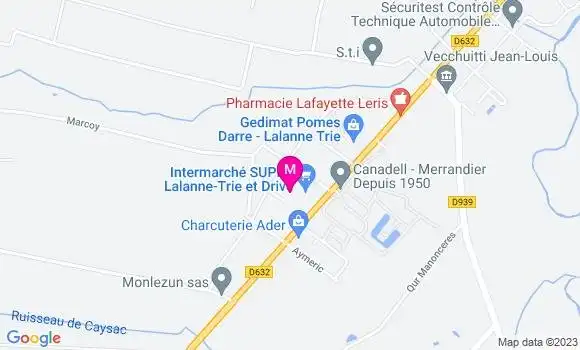 Localisation Intermarché Super