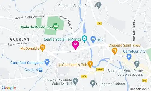 Localisation Station Carrefour