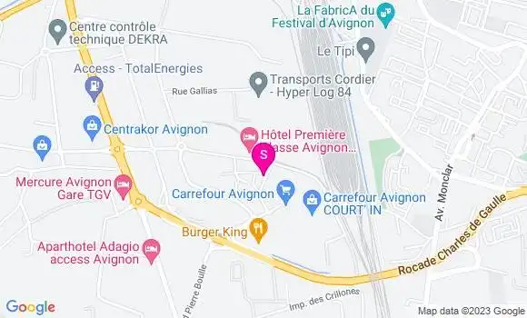 Localisation Station Carrefour