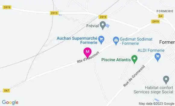 Localisation Auchan Supermarché