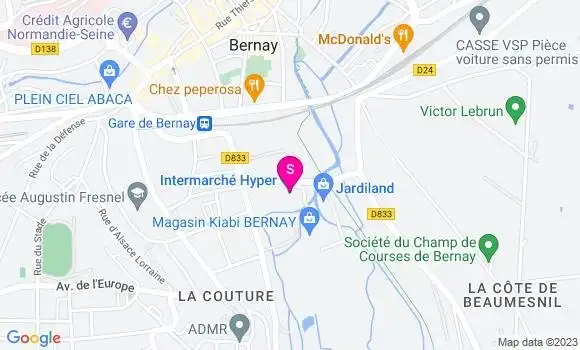 Localisation Intermarché Station