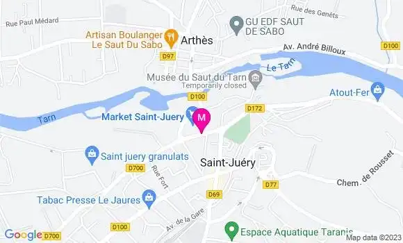 Localisation Carrefour Market