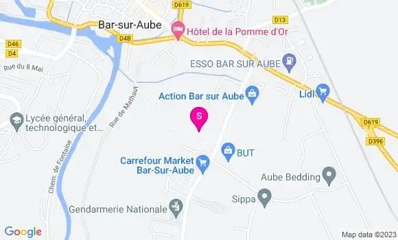 Localisation Carrefour Market