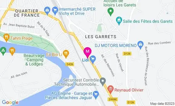 Localisation Relais Total du Vernet