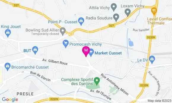 Localisation Carrefour Market
