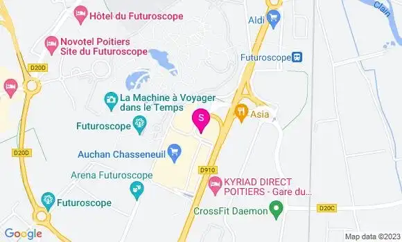 Localisation Station Auchan