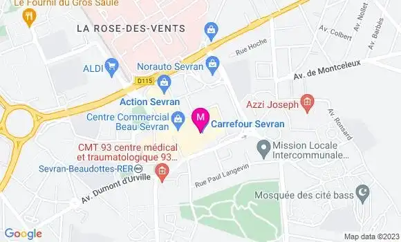 Localisation Station Carrefour