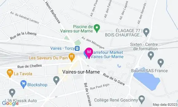 Localisation Carrefour Market