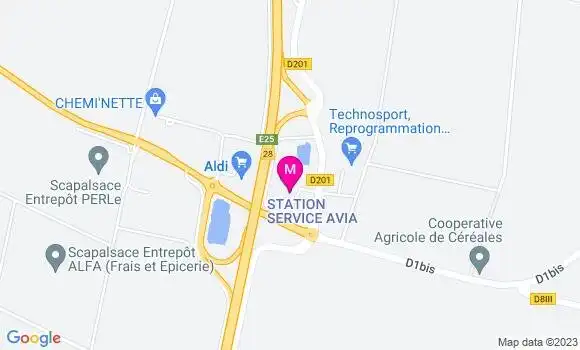 Localisation Station Avia